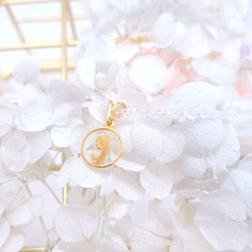 Medalik Matka Boska Fatimska z Herkimerem